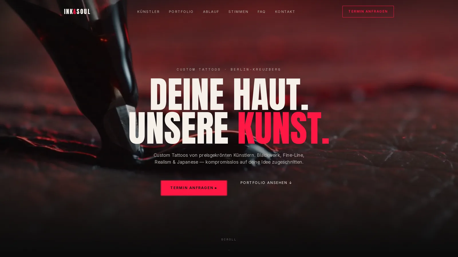 Tattoo Vorlage 2 — Vorschau der Website