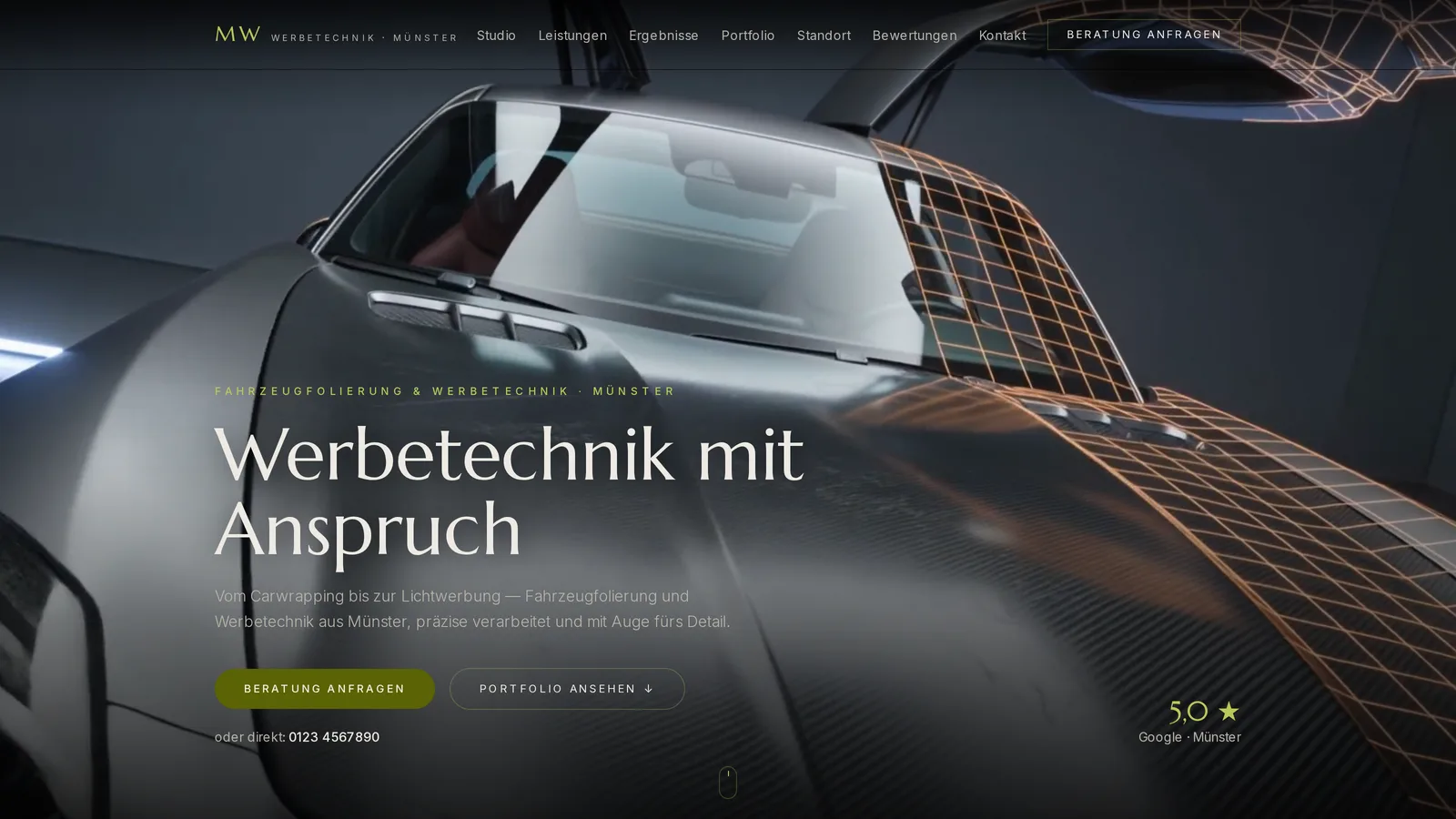 Werbetechnik 1 — Vorschau der Website